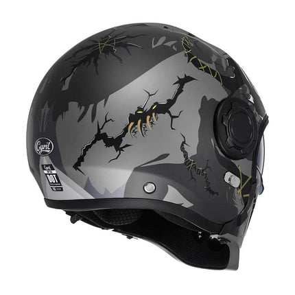 Full Face 3/4 Joker Motorcycle Helmet - Motorcycle Helmet - Cyril - Mad Fly Essentials
