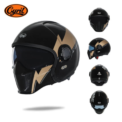 Motorcycle Helmet 3/4 Joker Full Face Helmet - Motorcycle Helmet - Cyril - Mad Fly Essentials