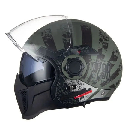 Motorcycle Helmet 3/4 Joker Full Face Helmet - Motorcycle Helmet - Cyril - Mad Fly Essentials
