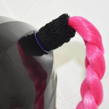 Motorcycle Helmet Braids Multicolor Ponytail - Mad Fly Essentials