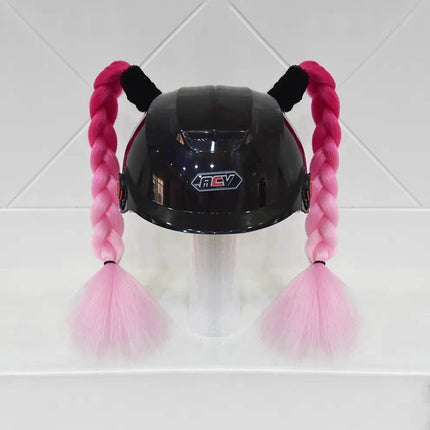 Motorcycle Helmet Braids Multicolor Ponytail Auto Essentials - Auto Essentials - MJMOTO - Mad Fly Essentials