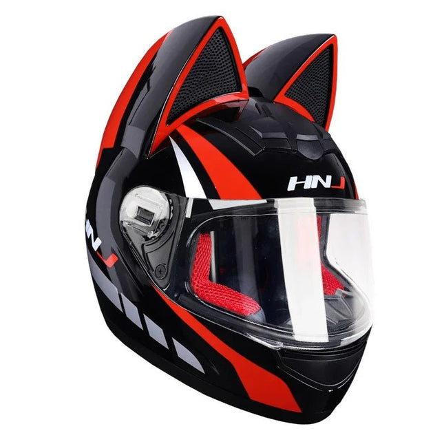 Motorcycle Helmet Cat Ear Full Face Helmet Motorcycle Helmet KEMiMOTO Mad Fly Essentials