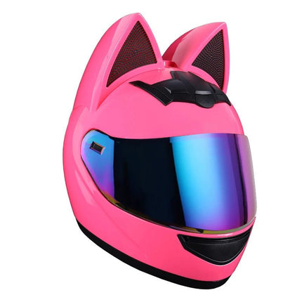 Motorcycle Helmet Cat Ear Full Face Helmet - Motorcycle Helmet - KEMiMOTO - Mad Fly Essentials