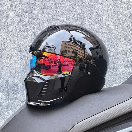 Motorcycle Helmet Double Visor 3D Dragon Helmet - Motorcycle Helmet - LVS - Mad Fly Essentials