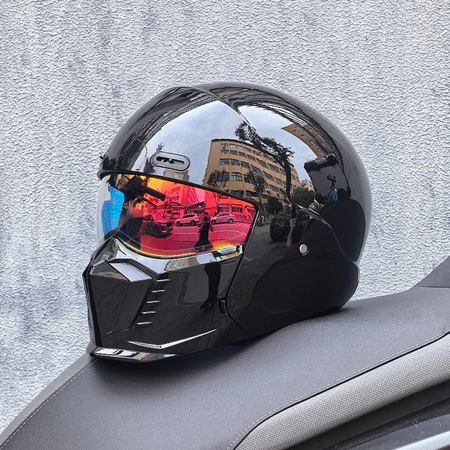 Motorcycle Helmet Double Visor 3D Dragon Helmet - Motorcycle Helmet - LVS - Mad Fly Essentials