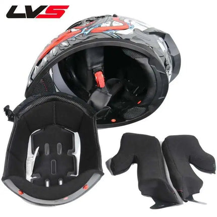 Motorcycle Helmet Double Visor 3D Dragon Helmet - Motorcycle Helmet - LVS - Mad Fly Essentials