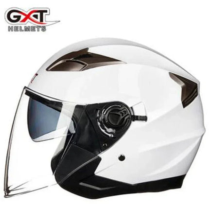 Motorcycle Helmet Half Face Double Lens Helmet - Motorcycle Helmet - Herobiker - Mad Fly Essentials