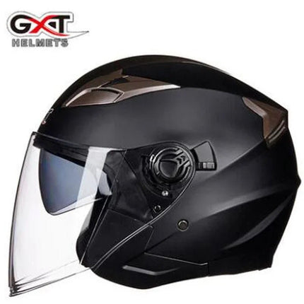 Motorcycle Helmet Half Face Double Lens Helmet - Motorcycle Helmet - Herobiker - Mad Fly Essentials