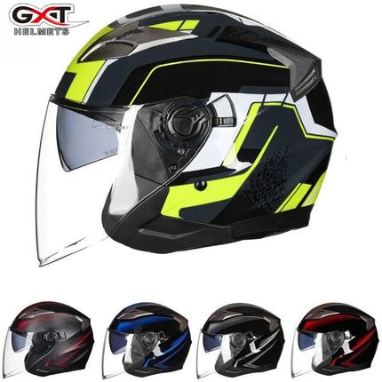 Motorcycle Helmet Half Face Double Lens Helmet - Motorcycle Helmet - Herobiker - Mad Fly Essentials
