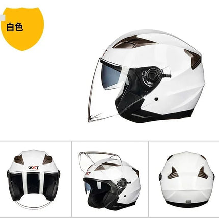 Motorcycle Helmet Half Face Double Lens Helmet - Motorcycle Helmet - Herobiker - Mad Fly Essentials