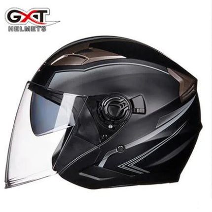 Motorcycle Helmet Half Face Double Lens Helmet - Motorcycle Helmet - Herobiker - Mad Fly Essentials