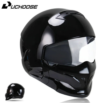 Motorcycle Helmet Half Predator Detachable Multi-purpose Helmet - Motorcycle Helmet - Kemimoto - Mad Fly Essentials