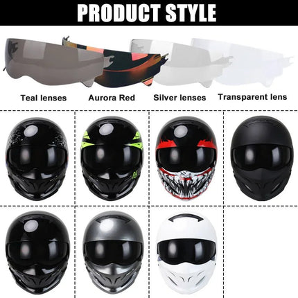 Motorcycle Helmet Half Predator Detachable Multi-purpose Helmet - Motorcycle Helmet - Kemimoto - Mad Fly Essentials