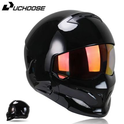 Motorcycle Helmet Half Predator Detachable Multi-purpose Helmet - Motorcycle Helmet - Kemimoto - Mad Fly Essentials