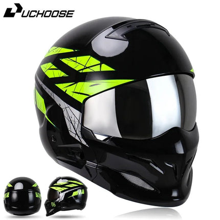 Motorcycle Helmet Half Predator Detachable Multi-purpose Helmet - Motorcycle Helmet - Kemimoto - Mad Fly Essentials