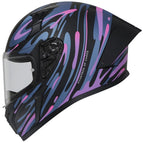 Black with purple A