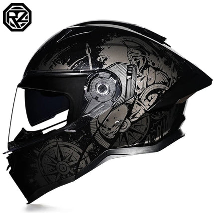 Motorcycle Helmet Orz full Face DOT Tribal Helmet - Motorcycle Helmet - Kemimoto - Mad Fly Essentials