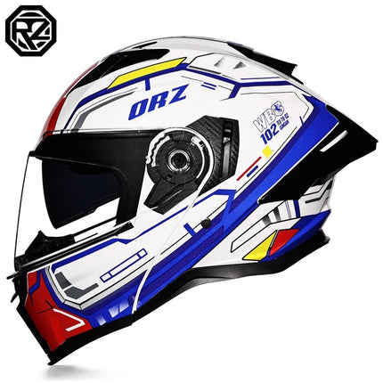 Motorcycle Helmet Orz full Face DOT Tribal Helmet - Motorcycle Helmet - Kemimoto - Mad Fly Essentials