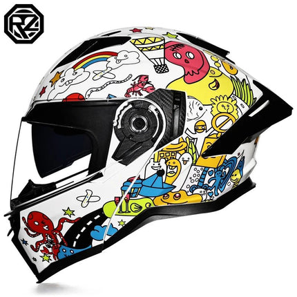 Motorcycle Helmet Orz full Face DOT Tribal Helmet - Motorcycle Helmet - Kemimoto - Mad Fly Essentials