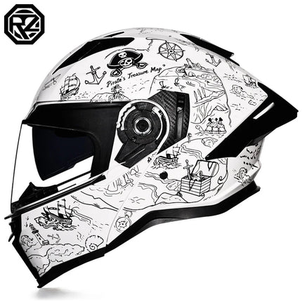 Motorcycle Helmet Orz full Face DOT Tribal Helmet - Motorcycle Helmet - Kemimoto - Mad Fly Essentials