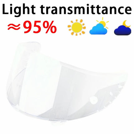 Motorcycle Helmet Visor LVS CWR-1 CWR1 NXR RF-1200 Rainbow Lens - Motorcycle Helmet - LVS - Mad Fly Essentials