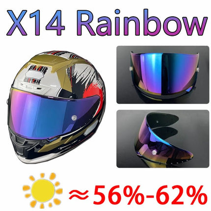Motorcycle Helmet Visor LVS CWR-1 CWR1 NXR RF-1200 Rainbow Lens - Motorcycle Helmet - LVS - Mad Fly Essentials
