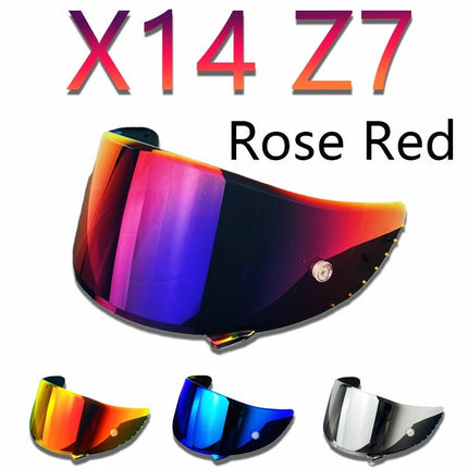 Motorcycle Helmet Visor SHOEI X-14 Z-7 Z7 XSpirit Rainbow Black Lens - Motorcycle Helmet - LVS - Mad Fly Essentials