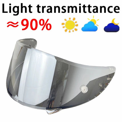 Motorcycle Helmet Visor SHOEI X-14 Z-7 Z7 XSpirit Rainbow Black Lens - Motorcycle Helmet - LVS - Mad Fly Essentials