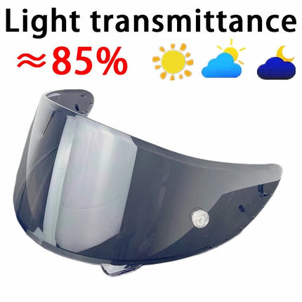 Motorcycle Helmet Visor SHOEI X-14 Z-7 Z7 XSpirit Rainbow Black Lens - Motorcycle Helmet - LVS - Mad Fly Essentials