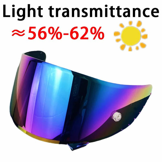 Motorcycle Helmet Visor SHOEI X-14 Z-7 Z7 XSpirit Rainbow Black Lens - Motorcycle Helmet - LVS - Mad Fly Essentials