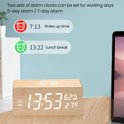 Multifunctional 15W Fast Charging Alarm Clock - Alarm Clock - Tollcuudda - Mad Fly Essentials