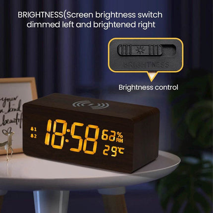 Multifunctional 15W Fast Charging Alarm Clock - Alarm Clock - Tollcuudda - Mad Fly Essentials