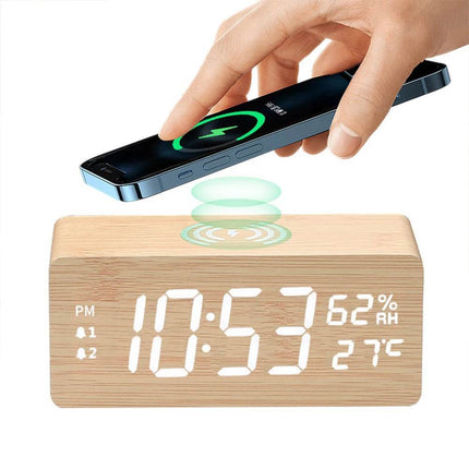 Multifunctional 15W Fast Charging Alarm Clock - Alarm Clock - Tollcuudda - Mad Fly Essentials
