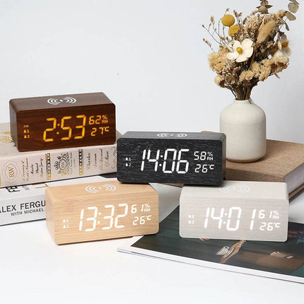 Multifunctional 15W Fast Charging Alarm Clock - Alarm Clock - Tollcuudda - Mad Fly Essentials
