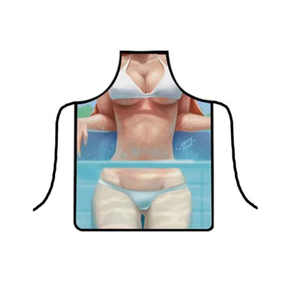 Muscle Man Woman Sexy Funny Kitchen Apron - Kitchen Apron - Sun Home - Mad Fly Essentials