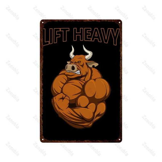 Muscle Training Fitness Boxing Sign Gym Decor - Mad Fly Essentials