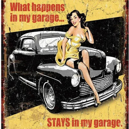 My Garage Rules Shop Mancave Wall Decor - Wall Decor - YQ - Decor - Mad Fly Essentials