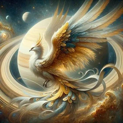 Mythological Fantasy Phoenix Abstract Canvas Prints - Mad Fly Essentials