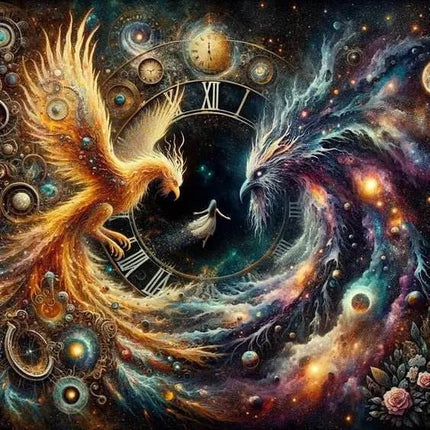 Mythological Fantasy Phoenix Abstract Canvas Print Wall Decor - Wall Decor - hdprints - Mad Fly Essentials