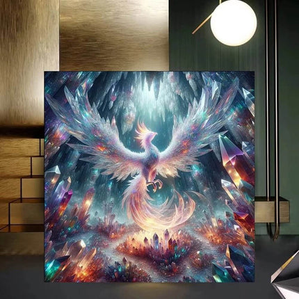 Mythological Fantasy Phoenix Abstract Canvas Print Wall Decor - Wall Decor - hdprints - Mad Fly Essentials