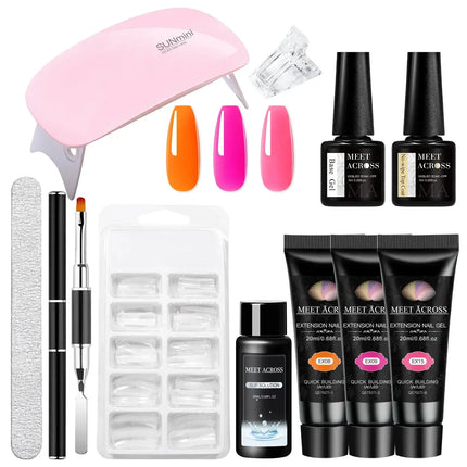 Nail Essentials 11pcs gel pink Manicure set - Nail Essentials - LILYCUTE - Mad Fly Essentials