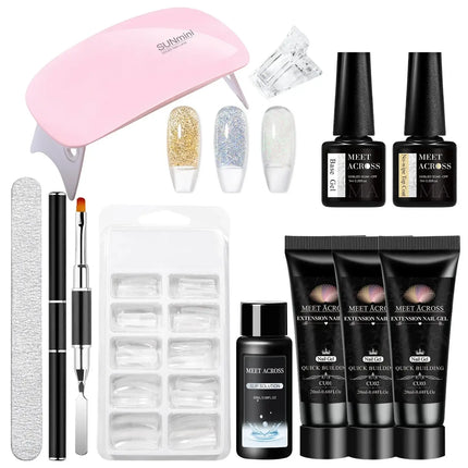 Nail Essentials 11pcs gel pink Manicure set - Nail Essentials - LILYCUTE - Mad Fly Essentials