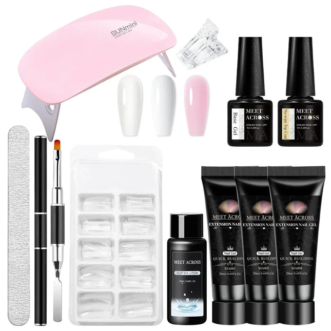 Nail Essentials 11pcs gel pink Manicure set - Nail Essentials - LILYCUTE - Mad Fly Essentials