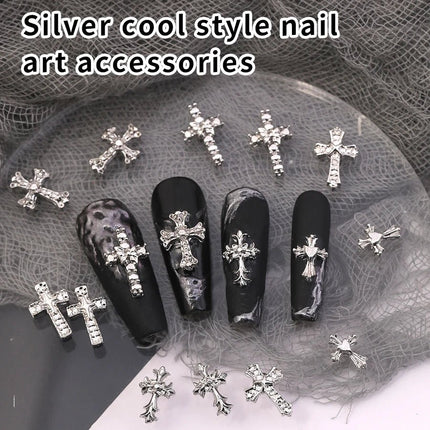 Nail Essentials Glitter Cross 20pc Rhinestone Art - Nail Essentials - Elaimei - Mad Fly Essentials