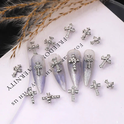 Nail Essentials Glitter Cross 20pc Rhinestone Art - Nail Essentials - Elaimei - Mad Fly Essentials