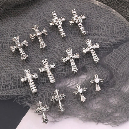 Nail Essentials Glitter Cross 20pc Rhinestone Art - Nail Essentials - Elaimei - Mad Fly Essentials