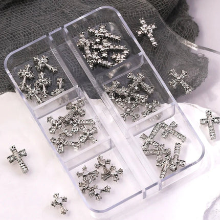 Nail Essentials Glitter Cross 20pc Rhinestone Art - Nail Essentials - Elaimei - Mad Fly Essentials