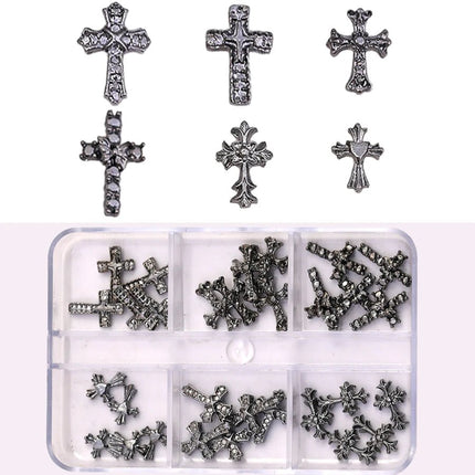 Nail Essentials Glitter Cross 20pc Rhinestone Art - Nail Essentials - Elaimei - Mad Fly Essentials