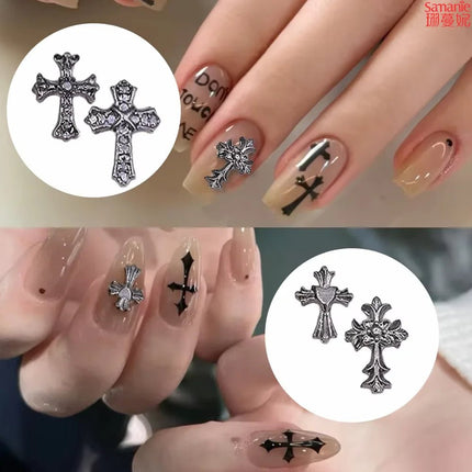 Nail Essentials Glitter Cross 20pc Rhinestone Art - Nail Essentials - Elaimei - Mad Fly Essentials