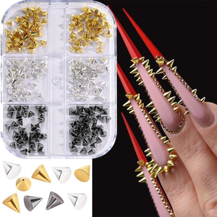 Nail Essentials Metal Punk Full Glitter Diamond Cross Nail Art - Nail Essentials - Elaimei - Mad Fly Essentials